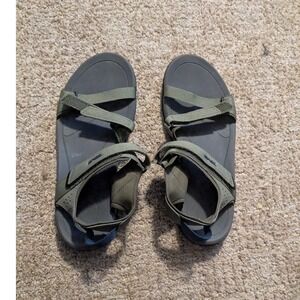Teva Tirra Womens Hiking Sandals Olive Green Grey 1006263 Size 7